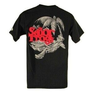 Senor Frogs Shirt S Black Cotton Aruba
